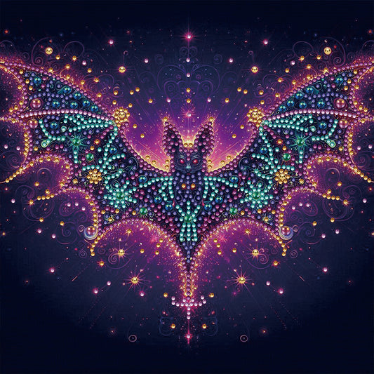 Starlight Animal Bat - Partial Special-Shaped Drill Diamond Painting 30*30CM