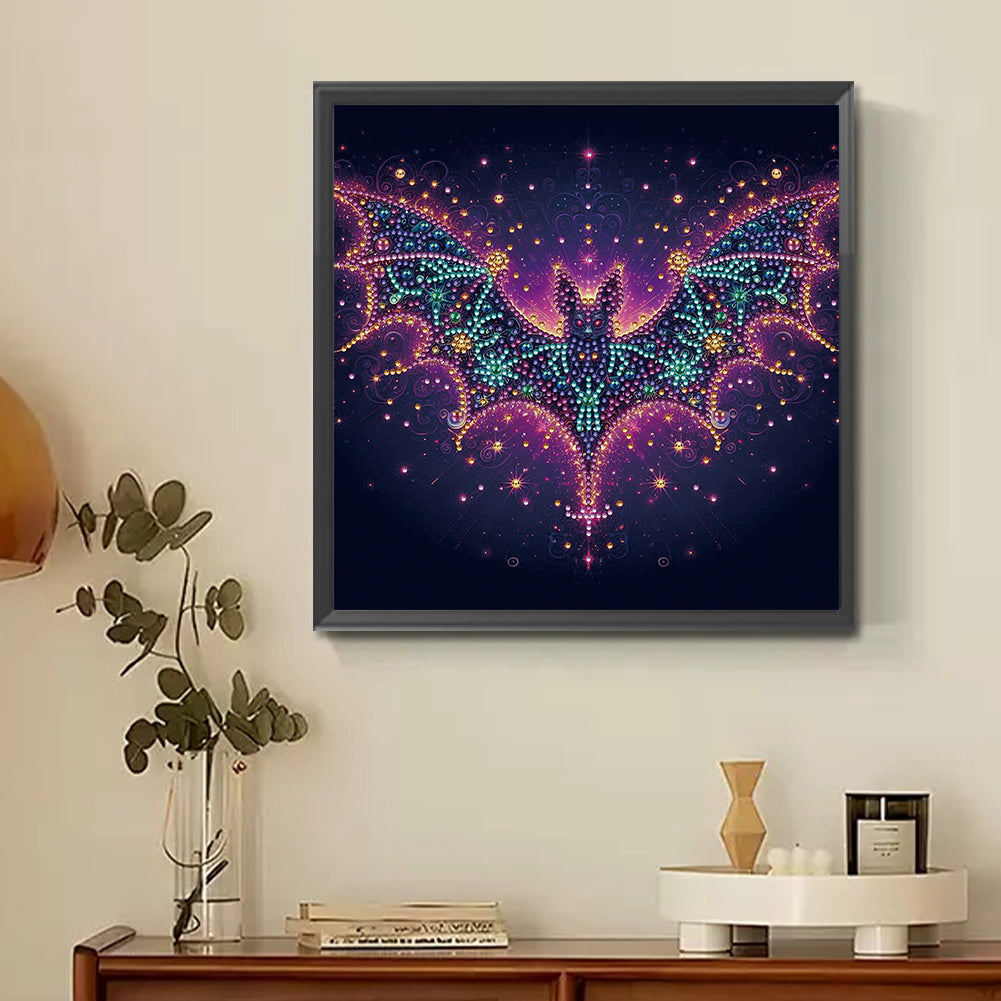 Starlight Animal Bat - Partial Special-Shaped Drill Diamond Painting 30*30CM