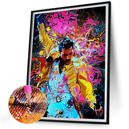 Freddie Mercury - Full Round Drill Diamond Painting 30*40CM