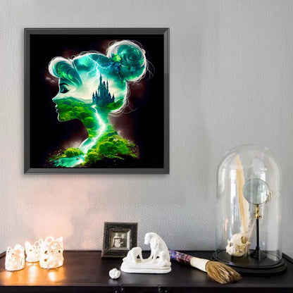 Princess Forest Silhouette - Full Square Drill Diamond Painting 30*30CM