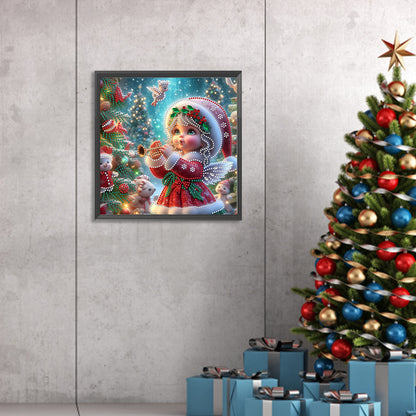 Christmas Atmosphere Kids - Partial Special-Shaped Drill Diamond Painting 30*30CM