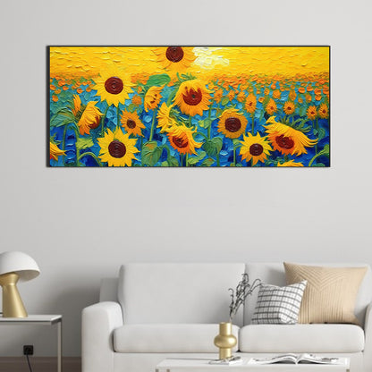 Sunflower - Full Round Drill Diamond Painting 70*30CM