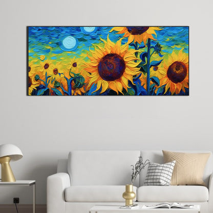 Sunflower - Full Round Drill Diamond Painting 70*30CM