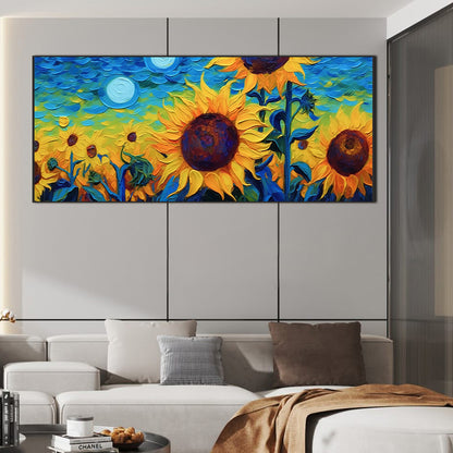 Sunflower - Full Round Drill Diamond Painting 70*30CM