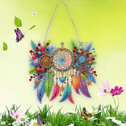 Acrylic Special Shape Dream Catcher 5D DIY Diamond Painting Dots Pendants