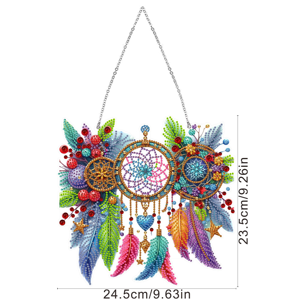 Acrylic Special Shape Dream Catcher 5D DIY Diamond Painting Dots Pendants