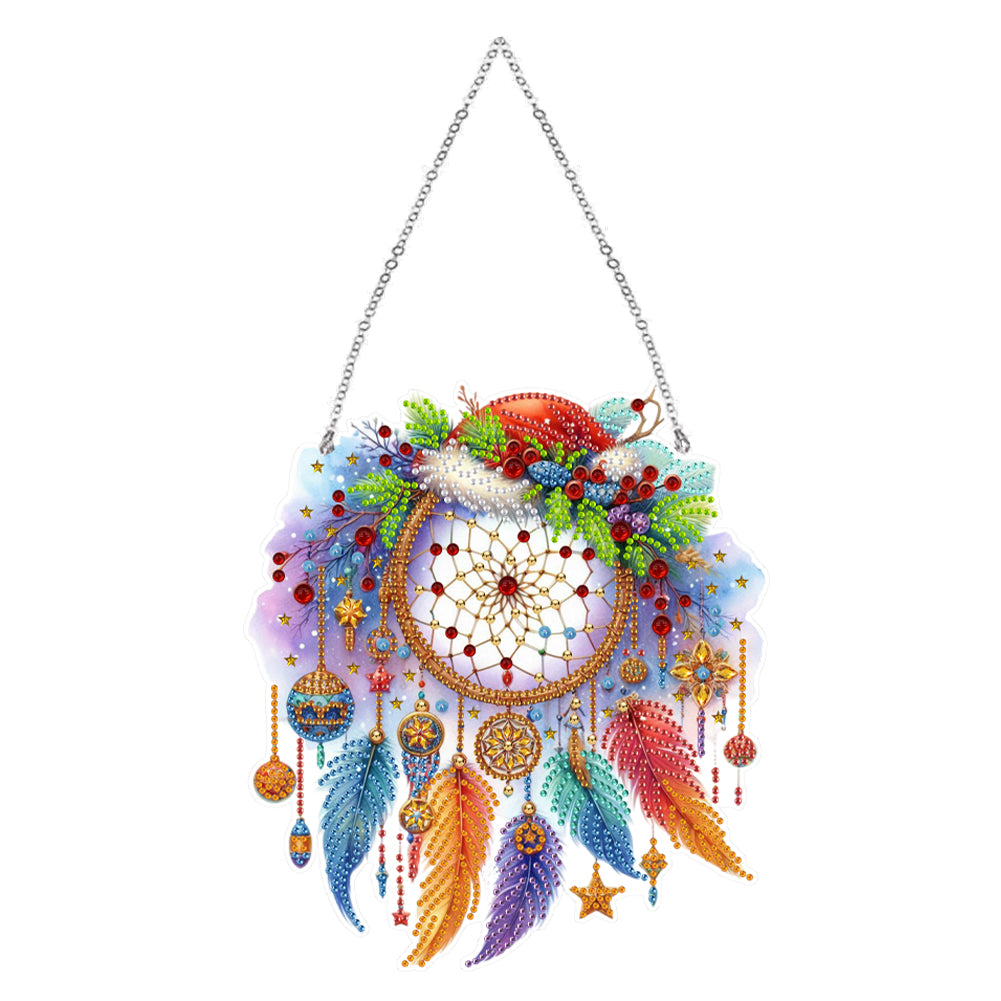 Acrylic Special Shape Dream Catcher 5D DIY Diamond Painting Dots Pendant