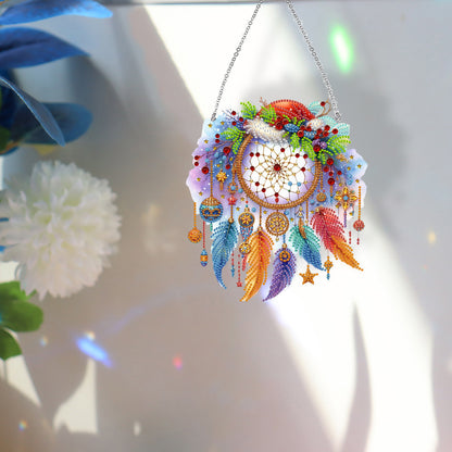 Acrylic Special Shape Dream Catcher 5D DIY Diamond Painting Dots Pendant