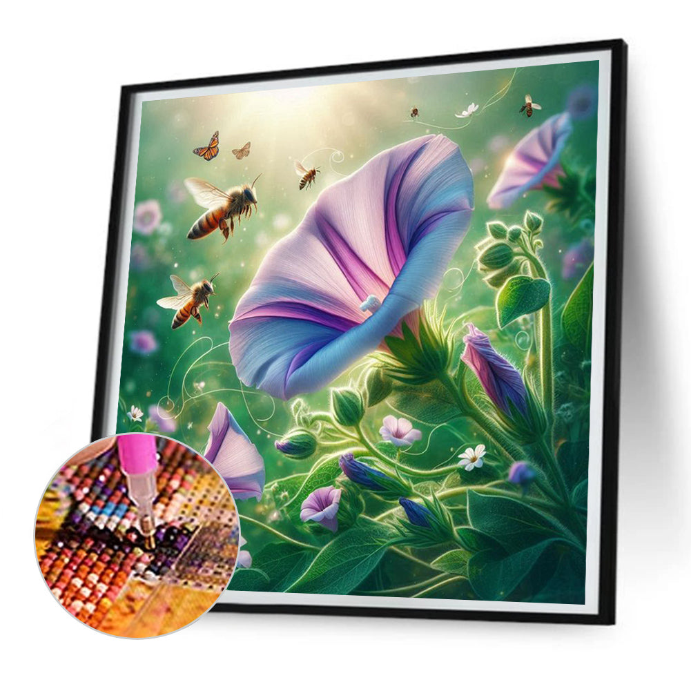 Morning Glory - Full Round Drill Diamond Painting 30*30CM