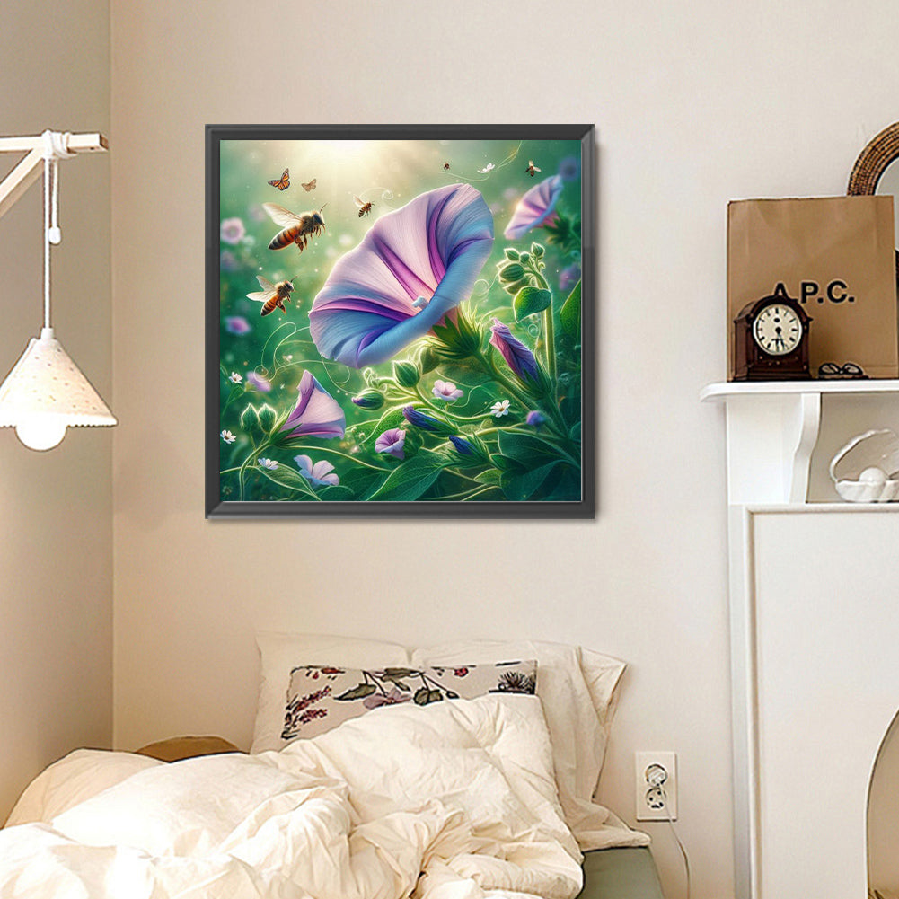 Morning Glory - Full Round Drill Diamond Painting 30*30CM