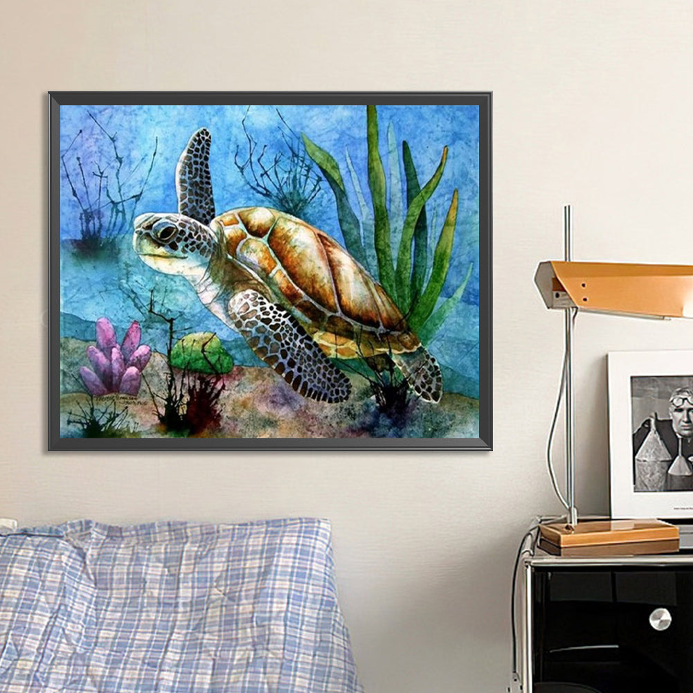 Sea Turtles - Full Square Drill Diamond Painting 50*40CM