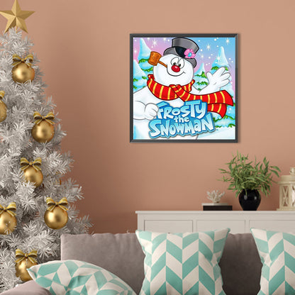 Snowman - Full AB Round Drill Diamond Painting 40*40CM