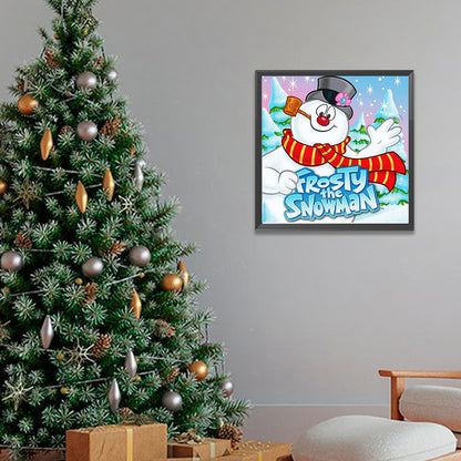 Snowman - Full AB Round Drill Diamond Painting 40*40CM