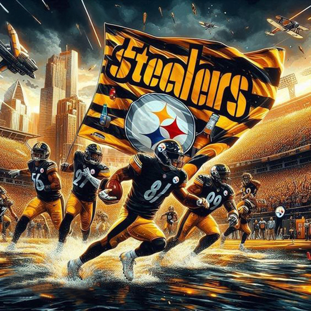 Pittsburgh Steelers - Full Round Drill Diamond Painting 40*40CM