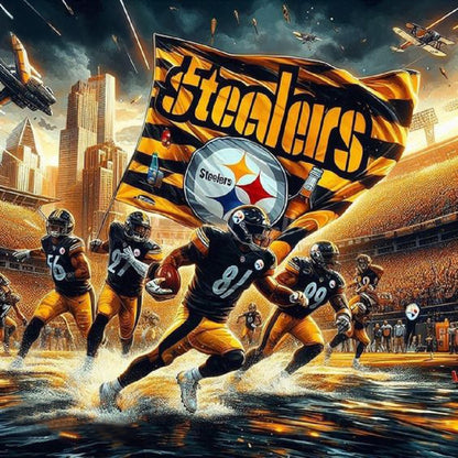 Pittsburgh Steelers - Full Round Drill Diamond Painting 40*40CM