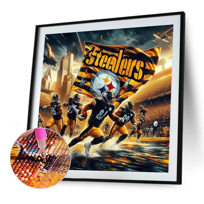 Pittsburgh Steelers - Full Round Drill Diamond Painting 40*40CM