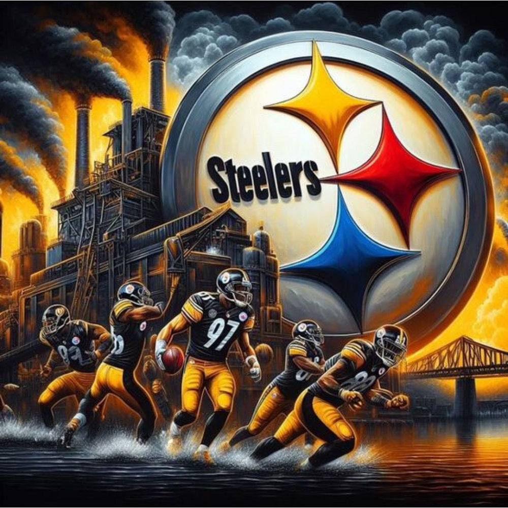 Pittsburgh Steelers - Full Round Drill Diamond Painting 40*40CM