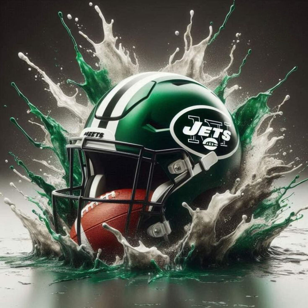 New York Jets - Full Round Drill Diamond Painting 40*40CM