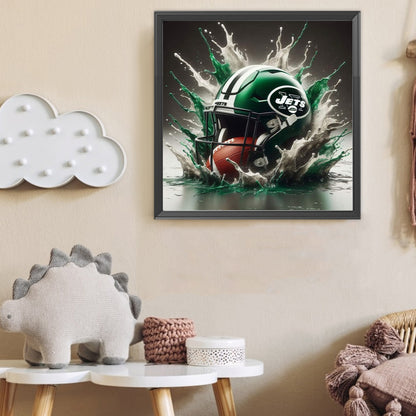 New York Jets - Full Round Drill Diamond Painting 40*40CM