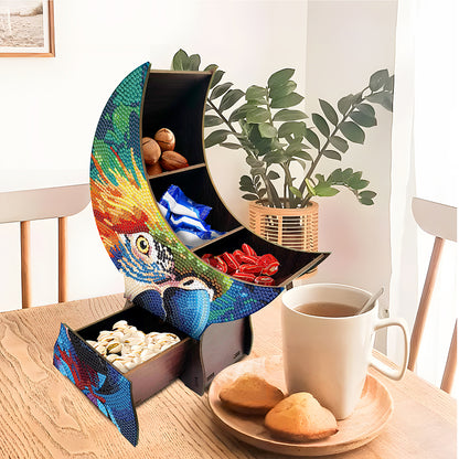 Parrot Diamond Painting Storage Box Resin Sundries Holder Case for Desktop