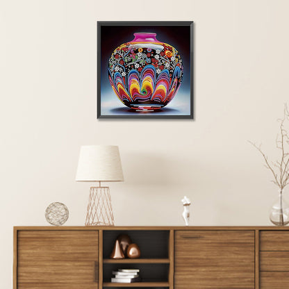 Artistic Vase - Partial Special-Shaped Drill Diamond Painting 30*30CM