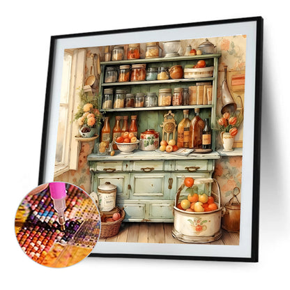 Warm Cabinet - Full Round Drill Diamond Painting 40*40CM