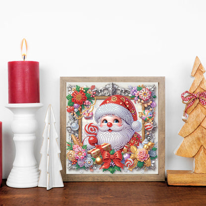 Santa Claus - Partial Special-Shaped Drill Diamond Painting 30*30CM