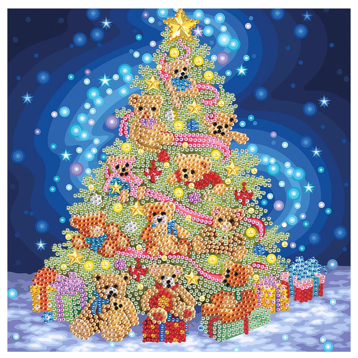 Christmas Tree - Partial Special-Shaped Drill Diamond Painting 30*30CM