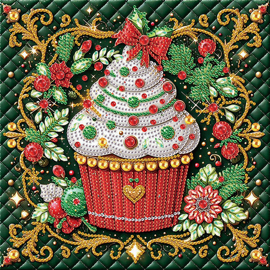 Christmas Desserts - Partial Special-Shaped Drill Diamond Painting 30*30CM