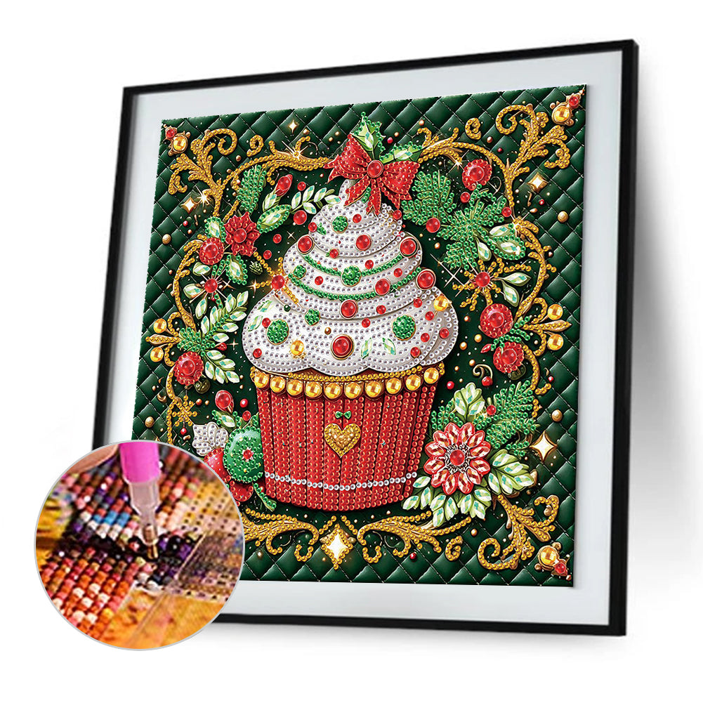 Christmas Desserts - Partial Special-Shaped Drill Diamond Painting 30*30CM