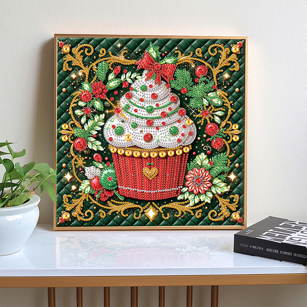 Christmas Desserts - Partial Special-Shaped Drill Diamond Painting 30*30CM