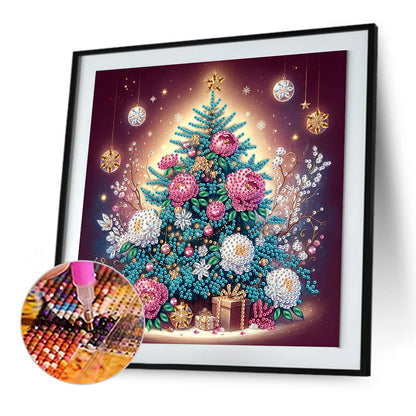 Christmas Tree - Partial Special-Shaped Drill Diamond Painting 30*30CM