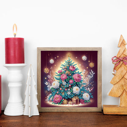 Christmas Tree - Partial Special-Shaped Drill Diamond Painting 30*30CM