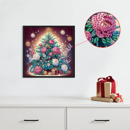 Christmas Tree - Partial Special-Shaped Drill Diamond Painting 30*30CM