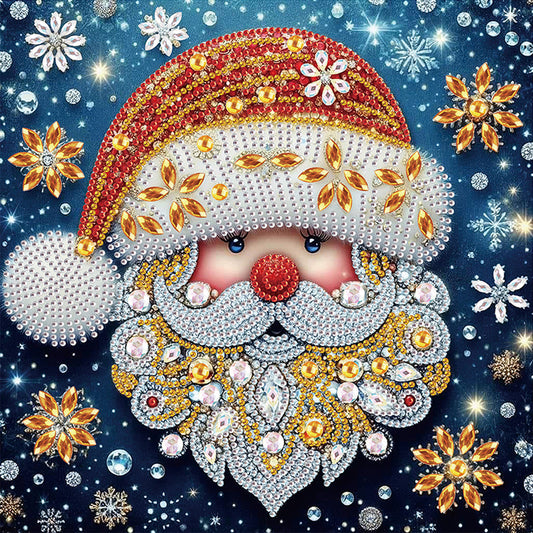 Santa Claus - Partial Special-Shaped Drill Diamond Painting 30*30CM