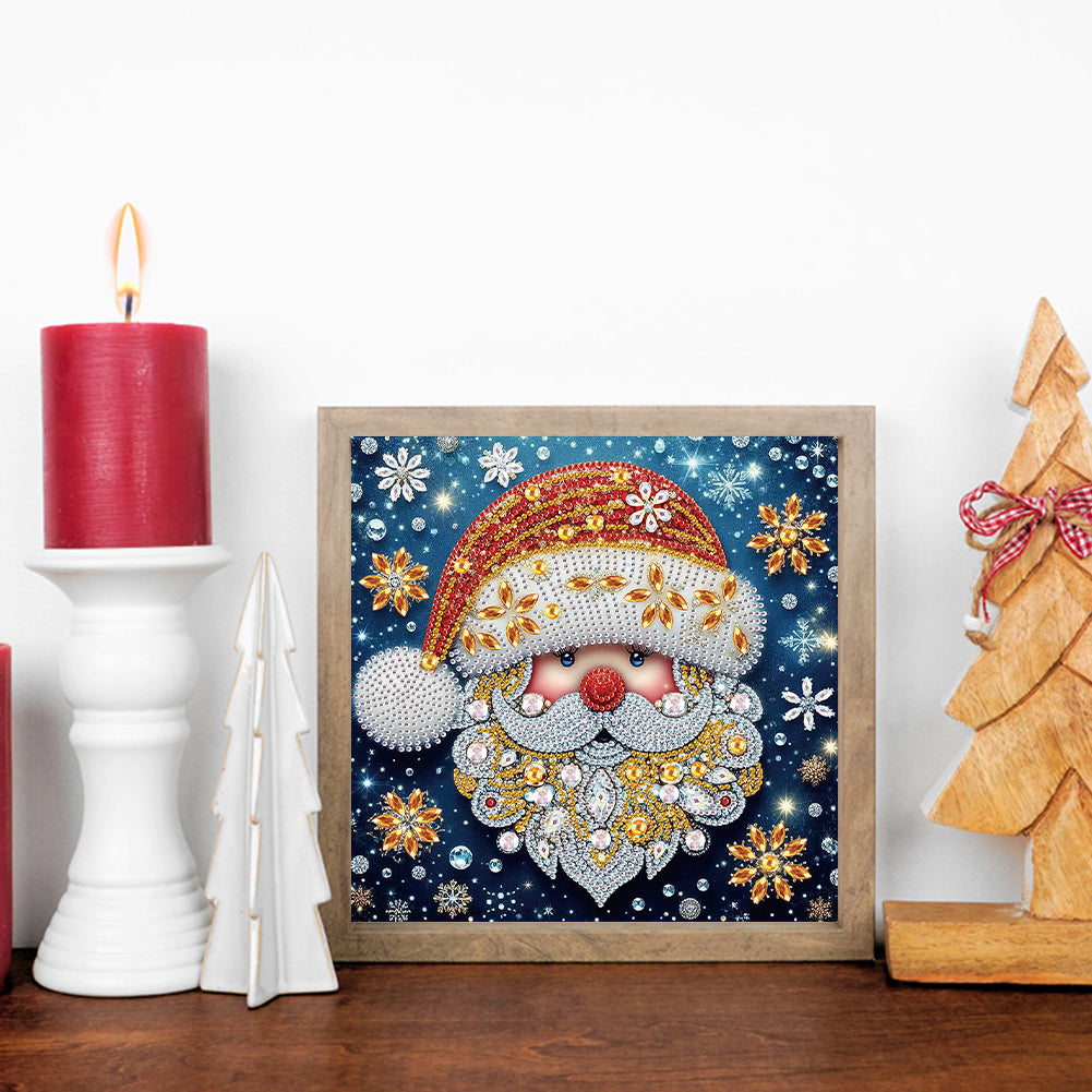 Santa Claus - Partial Special-Shaped Drill Diamond Painting 30*30CM