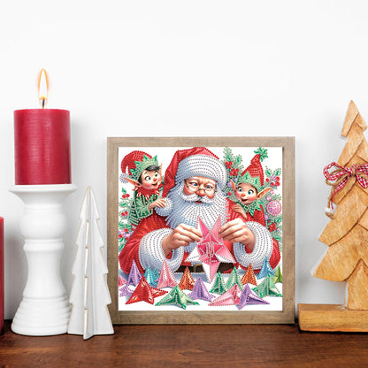 Santa Claus - Partial Special-Shaped Drill Diamond Painting 30*30CM