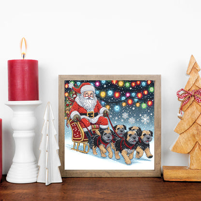 Santa Claus - Partial Special-Shaped Drill Diamond Painting 30*30CM