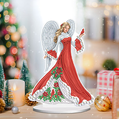 Elegant Angel Lady 5D DIY Diamond Art Tabletop Decorations Bedroom Table Decor