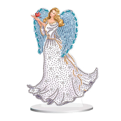 Elegant Angel Lady 5D DIY Diamond Art Tabletop Decorations Bedroom Table Decor