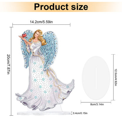 Elegant Angel Lady 5D DIY Diamond Art Tabletop Decorations Bedroom Table Decor