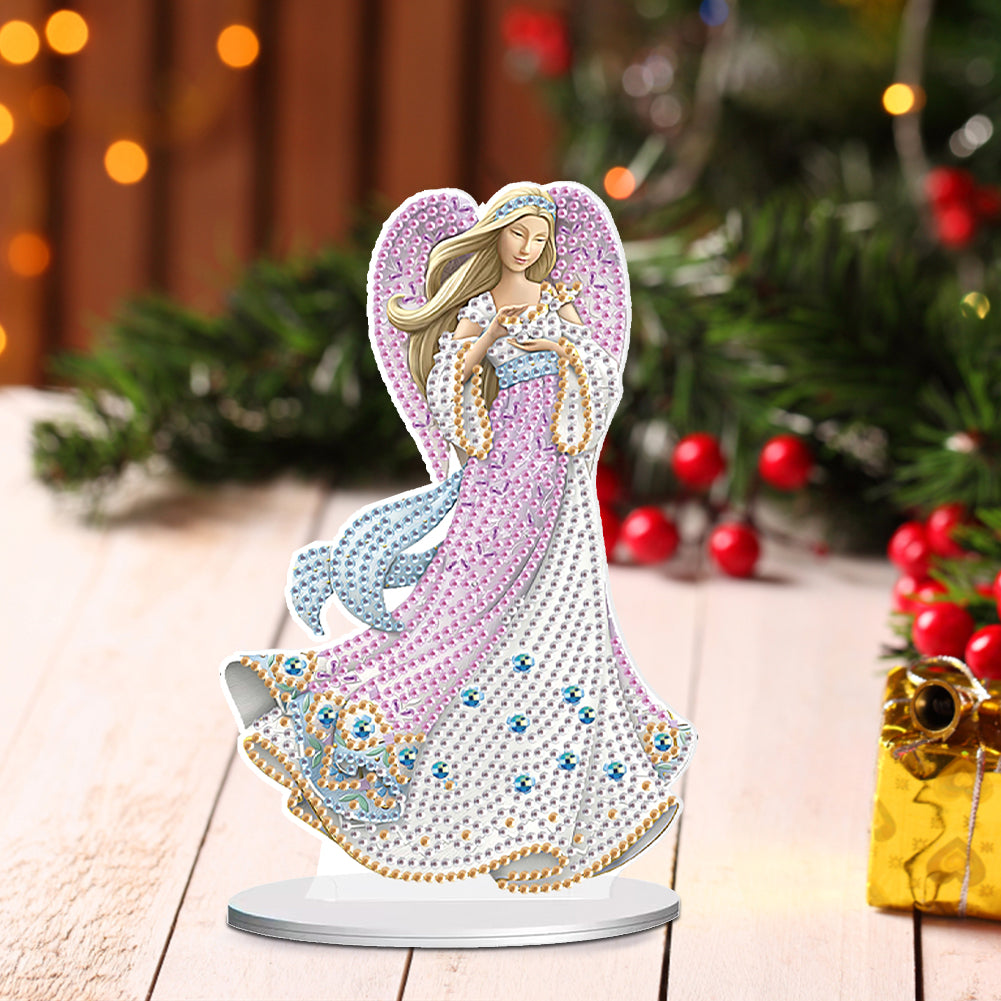 Elegant Angel Lady 5D DIY Diamond Art Tabletop Decorations Bedroom Table Decor