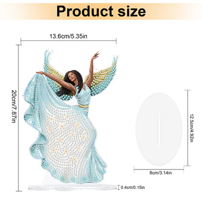 Elegant Angel Lady 5D DIY Diamond Art Tabletop Decorations Bedroom Table Decor