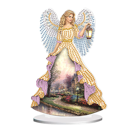 Elegant Angel Lady 5D DIY Diamond Art Tabletop Decorations Bedroom Table Decor