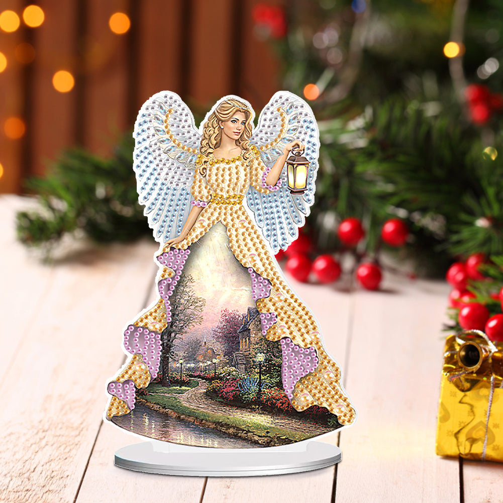 Elegant Angel Lady 5D DIY Diamond Art Tabletop Decorations Bedroom Table Decor