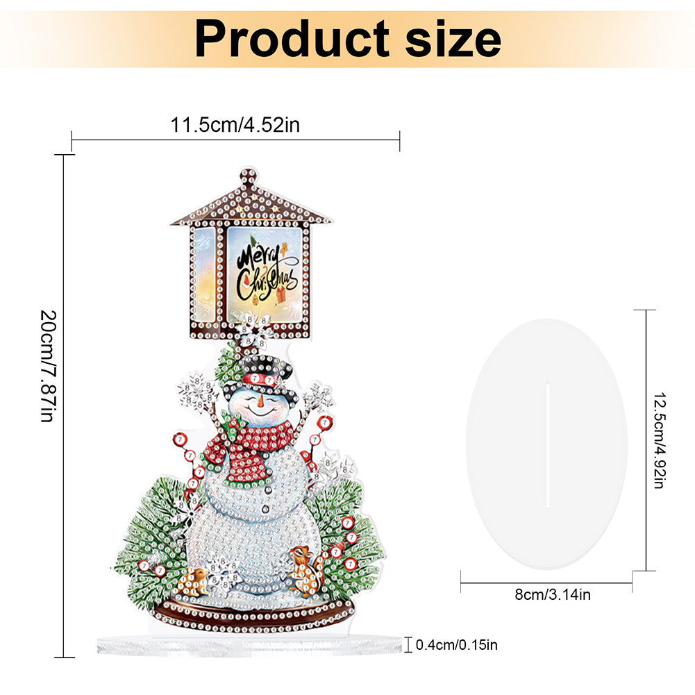 Christmas Snowman Diamond Painting Desktop Decors for Home Office Decor