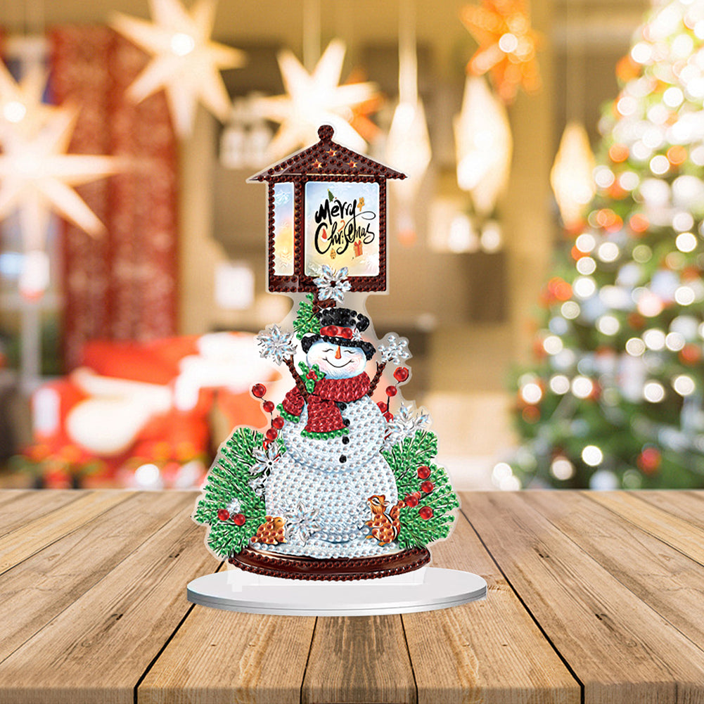 Christmas Snowman Diamond Painting Desktop Decors for Home Office Decor