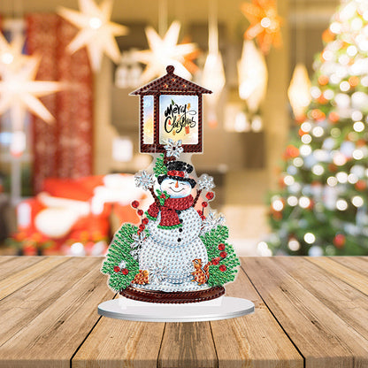 Christmas Snowman Diamond Painting Desktop Decors for Home Office Decor