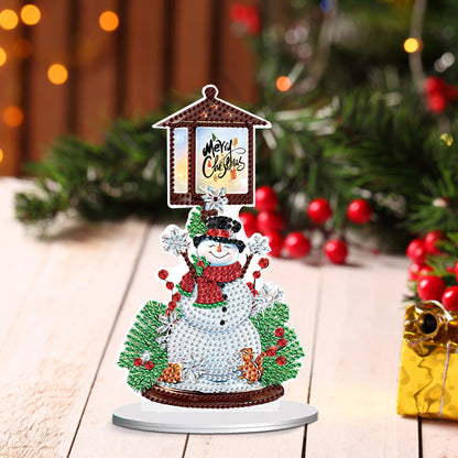 Christmas Snowman Diamond Painting Desktop Decors for Home Office Decor