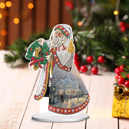 Christmas Santa Claus Diamond Painting Desktop Decors for Home Office Decor